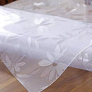Toile cirée pvc ovale transparente