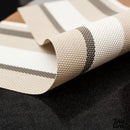 Lot de 4 sets table PVC rayés