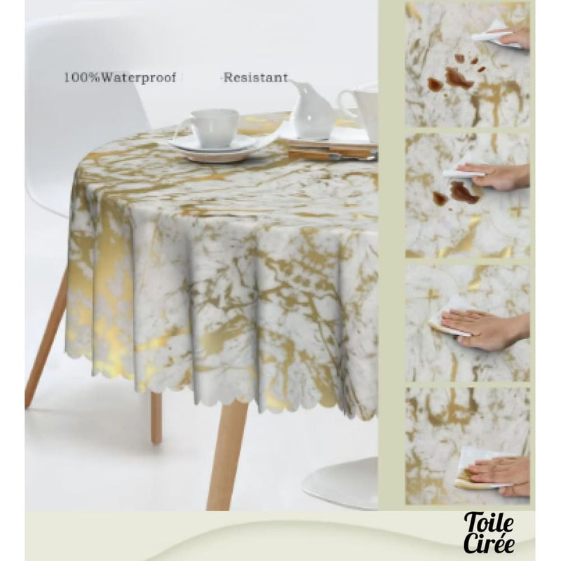 Nappe blanche marbre