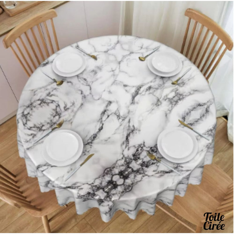 Nappe blanche marbre