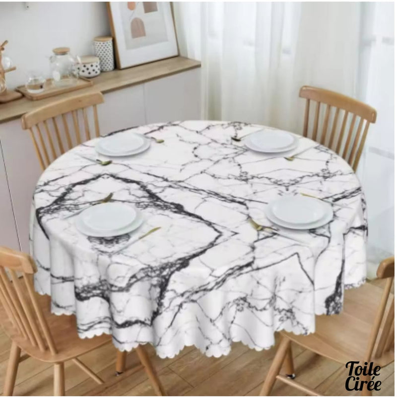 Nappe blanche marbre