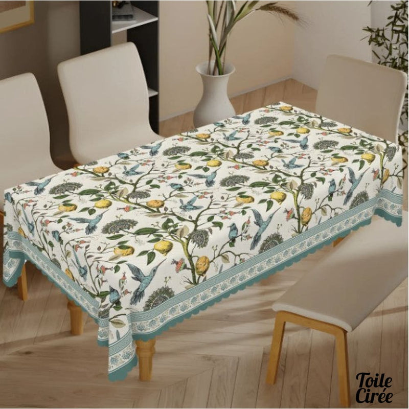 Nappe bleu et jaune