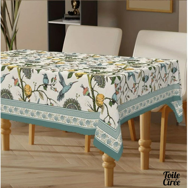 Nappe bleu et jaune
