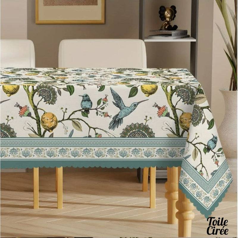 Nappe bleu et jaune