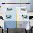 Nappe bleue et blanche
