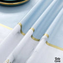 Nappe bleue et blanche