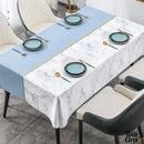 Nappe bleue et blanche