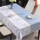 Nappe bleue et blanche