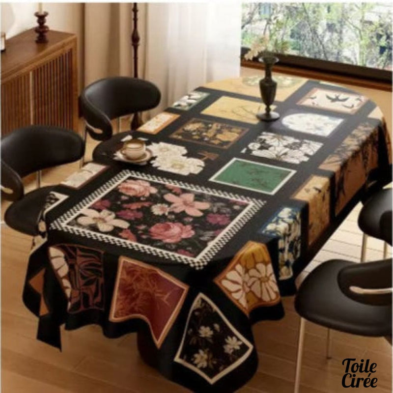 Nappe de table fantaisie ovale toile cirée