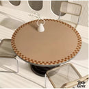 Nappe de table ronde toile cirée épaisse