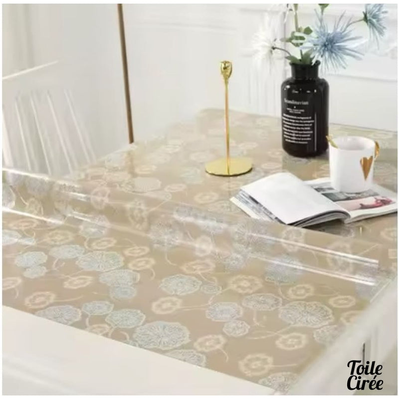 Nappe de table transparente toile cirée