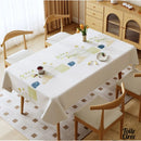 Nappe en toile cirée feuilles