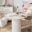 Nappe en toile cirée fleurs roses