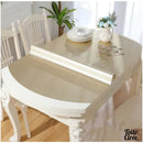 Nappe en toile cirée ovale