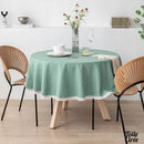 Nappe en toile cirée ronde