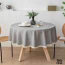 Nappe en toile cirée ronde