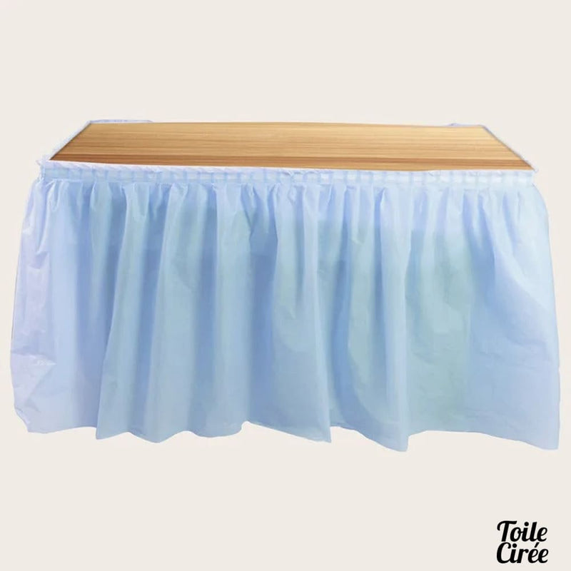 Nappe + juponnage de table PVC