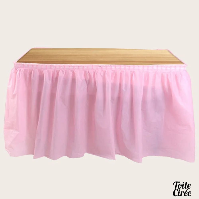 Nappe + juponnage de table PVC