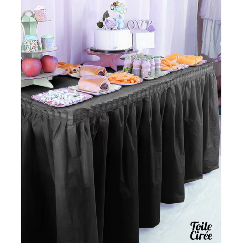 Nappe + juponnage de table PVC