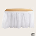 Nappe + juponnage de table PVC