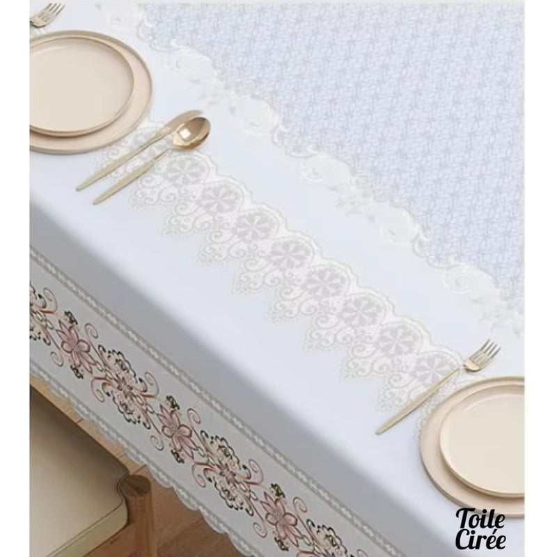 Nappe ovale toile cirée 140x180