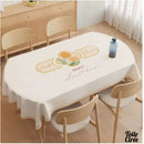 Nappe ovale toile cirée 140x180