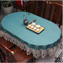 Nappe ovale toile cirée a l ancienne