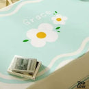 Nappe ovale toile cirée bleue