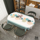 Nappe ovale toile cirée couleur