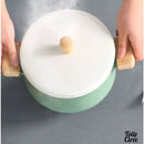 Nappe ovale toile cirée grise