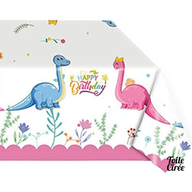 Nappe plastique dinosaures