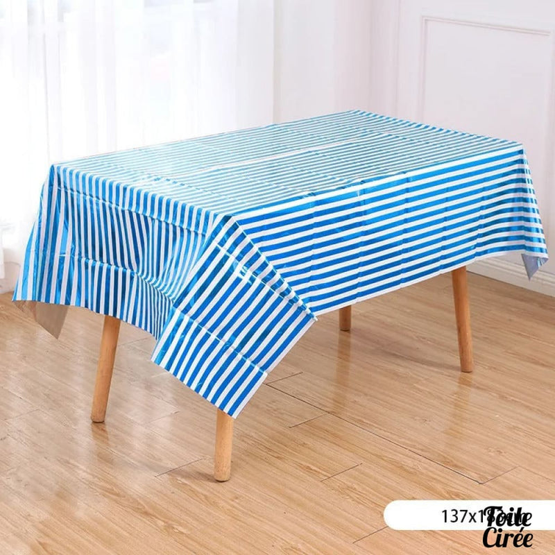 Nappe rayée pvc