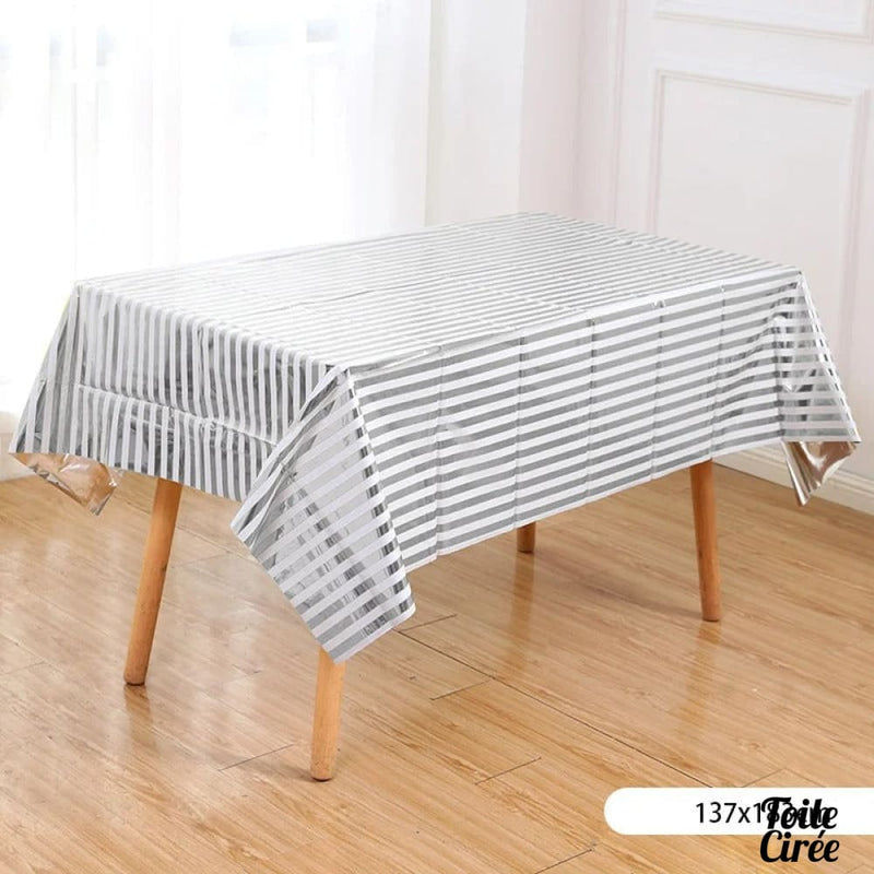 Nappe rayée pvc