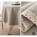 Nappe ronde 180 cm toile cirée beige