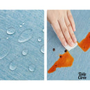 Nappe ronde 180 cm toile cirée beige