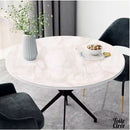 Nappe ronde imitation marbre