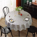 Nappe ronde toile cirée grise