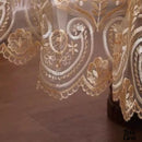 Nappe ronde toile cirée vert foncé