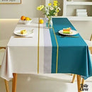 Nappe toile cirée 140 x 200 bleue