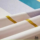 Nappe toile cirée 140 x 200 bleue