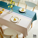 Nappe toile cirée 140 x 200 bleue