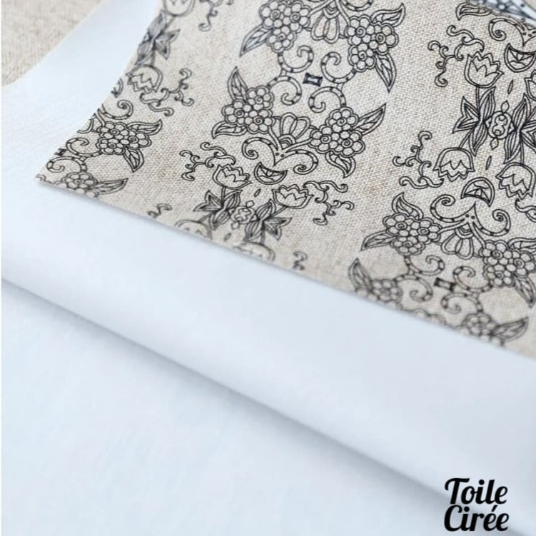 Nappe toile cirée beige