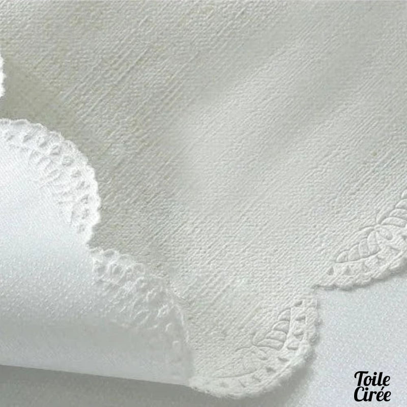 Nappe toile cirée blanche