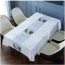 Nappe toile cirée bleu ciel