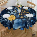 Nappe toile cirée bleu marine