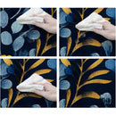 Nappe toile cirée bleu marine