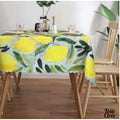 Nappe toile ciree citron