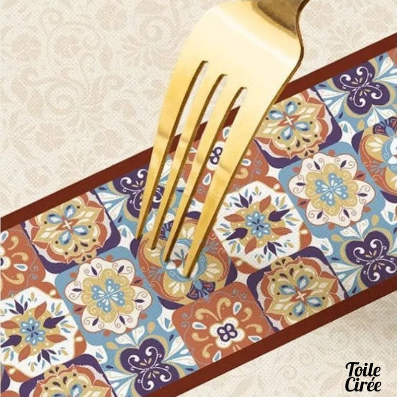 Nappe toile cirée fleurs