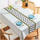 Nappe toile cirée noire et blanche
