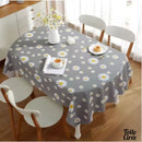 Nappe toile cirée ovale